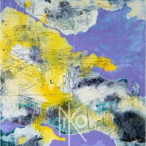 Storm Abstraction Painting by Niko Yulis
